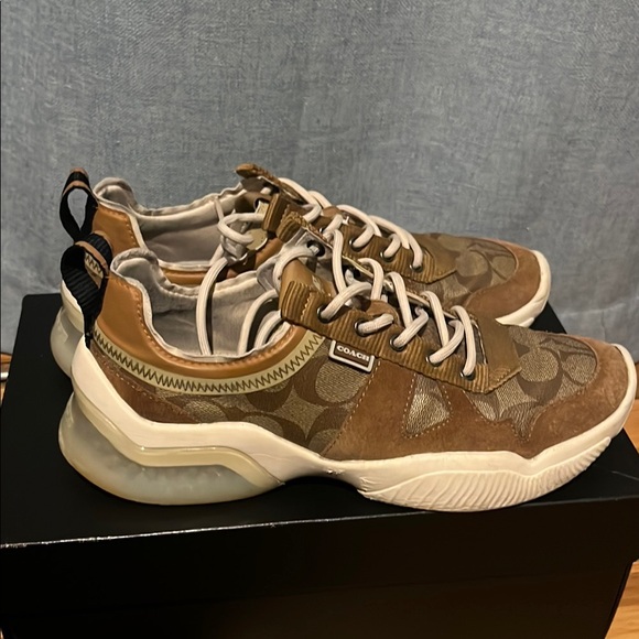 Coach Brown and Tan Sneakers - Picture 3 of 6